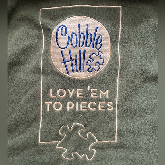 Olive Green Polar Fleece Cobble Hill Puzzle Vest - Picture 5 of 5